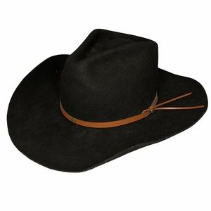 Western Express Felted Wool Black Cowboy Hat